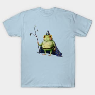 Wizard Frog in a Star Cape and Hat T-Shirt